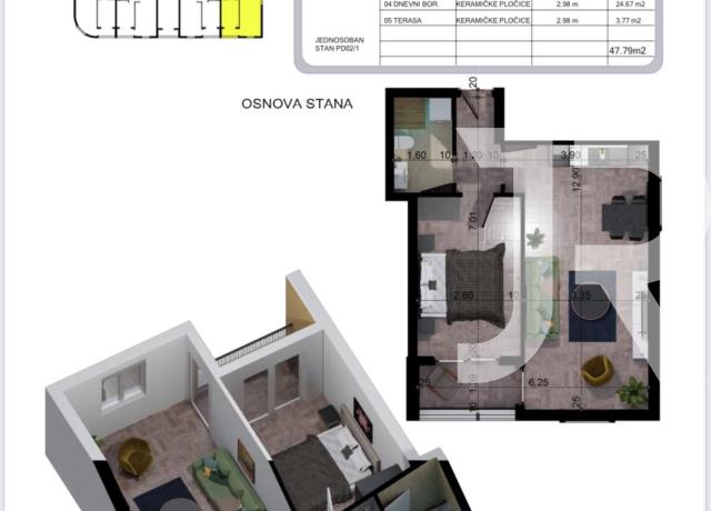Фото 7 - Продается квартира с одной спальней в строящемся доме в Баре